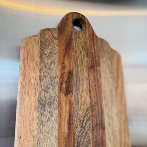 Acacia & Mango Striped Chopping Board